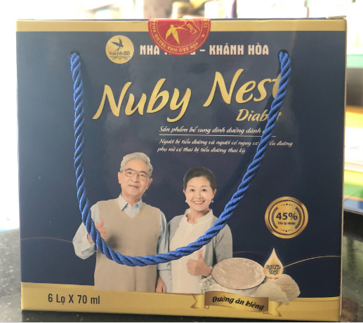 Tổ yến chưng đường ăn kiêng Nuby Nest quai xách Vua Yến